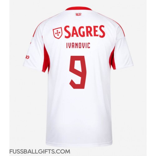 Benfica Franjo Ivanovic #9 Fußballbekleidung Auswärtstrikot 2025-26 Kurzarm